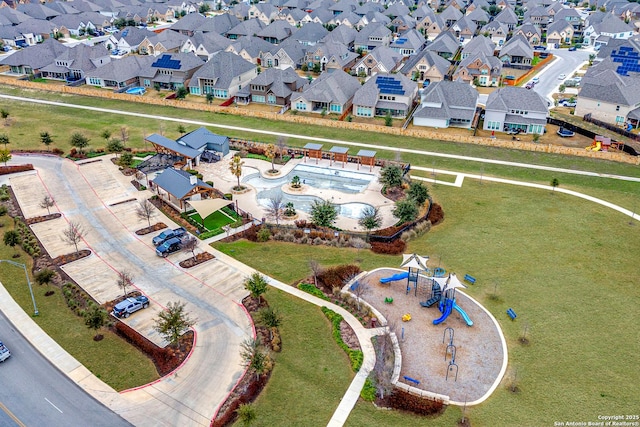 bird's eye view featuring a residential view