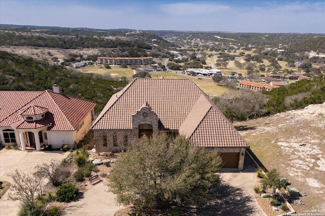 birds eye view of property