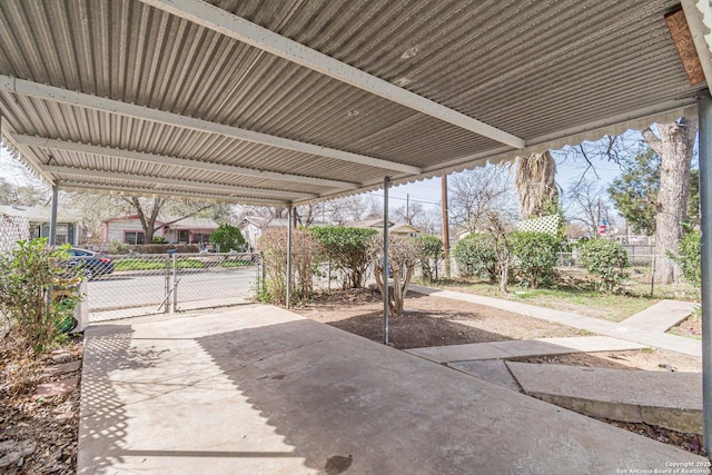 view of patio / terrace with a gate and fence