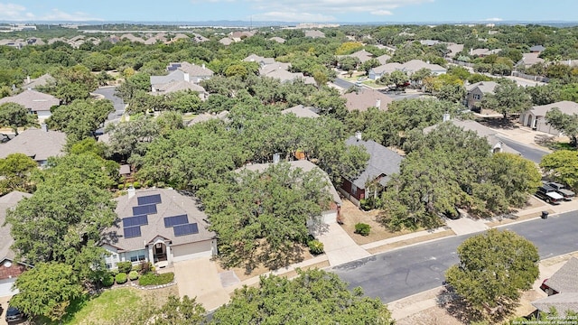 aerial view featuring a residential view