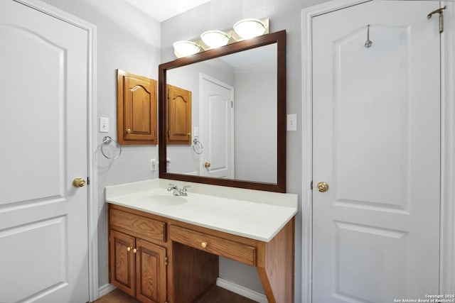 bathroom featuring vanity