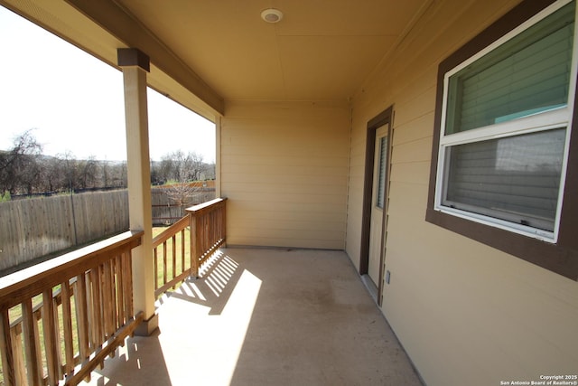 view of balcony