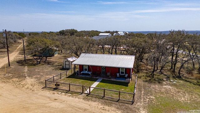 birds eye view of property