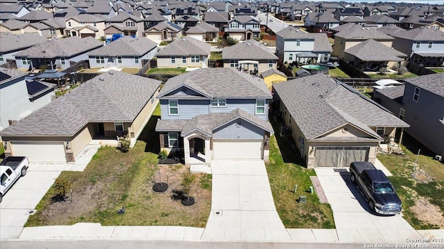 birds eye view of property featuring a residential view