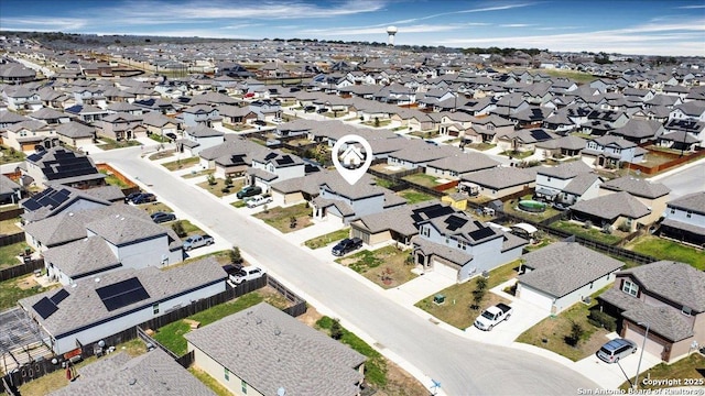 bird's eye view featuring a residential view