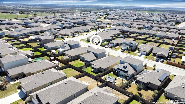 bird's eye view featuring a residential view