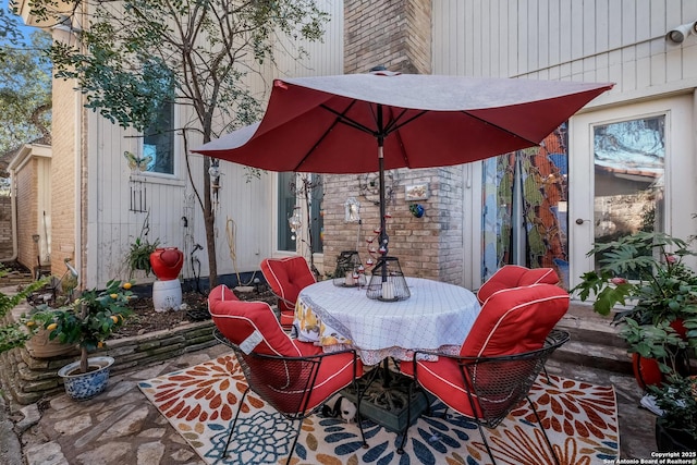 view of patio / terrace with outdoor dining area