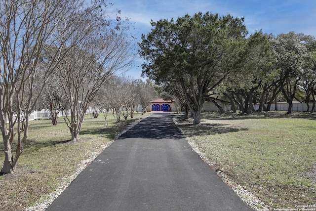 view of street with driveway