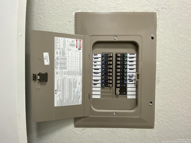 utility room featuring electric panel