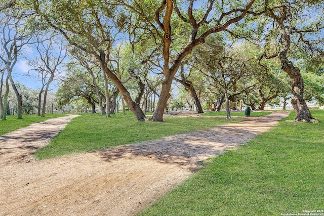 surrounding community featuring a lawn