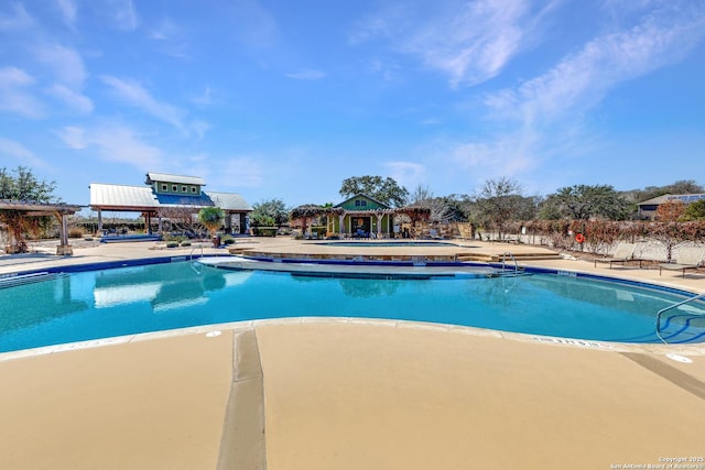 pool featuring a patio