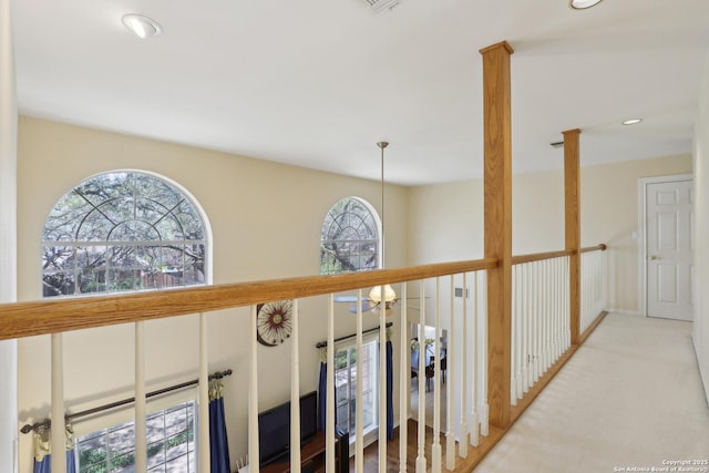 17110 Eagle Holw, San Antonio, TX 78248 - hallway featuring carpet and recessed lighting