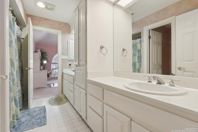 17110 Eagle Holw, San Antonio, TX 78248 - ensuite bathroom with connected bathroom, vanity, and tile patterned floors