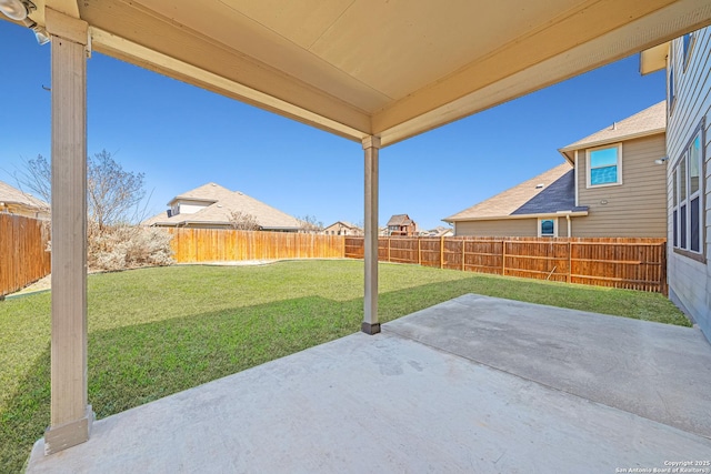view of patio / terrace featuring a fenced backyard