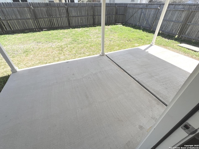 view of patio / terrace with a fenced backyard