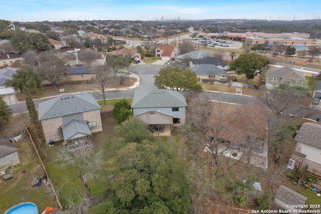 birds eye view of property featuring a residential view