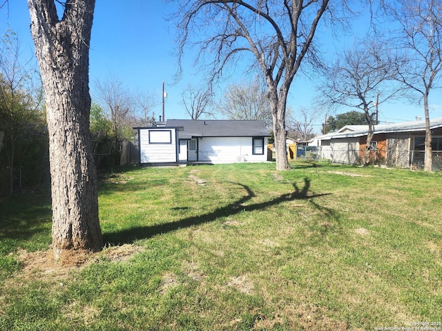 exterior space with fence