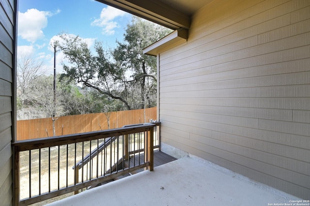 view of balcony