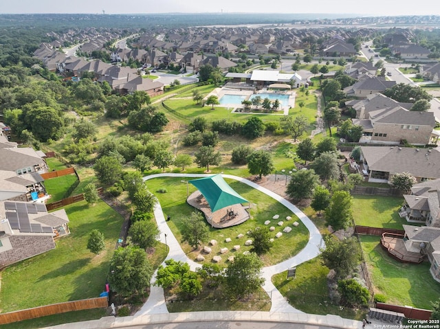 drone / aerial view featuring a residential view