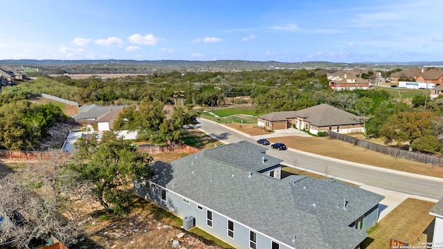 bird's eye view with a residential view