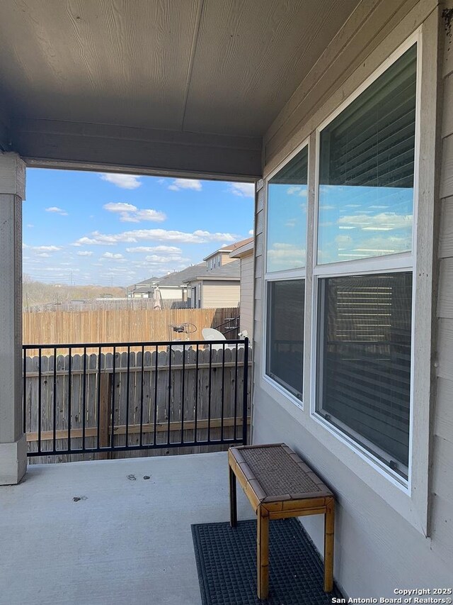 view of balcony