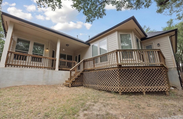 view of back of property