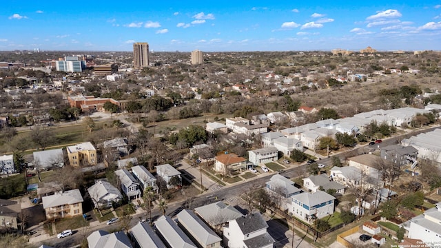 bird's eye view featuring a residential view