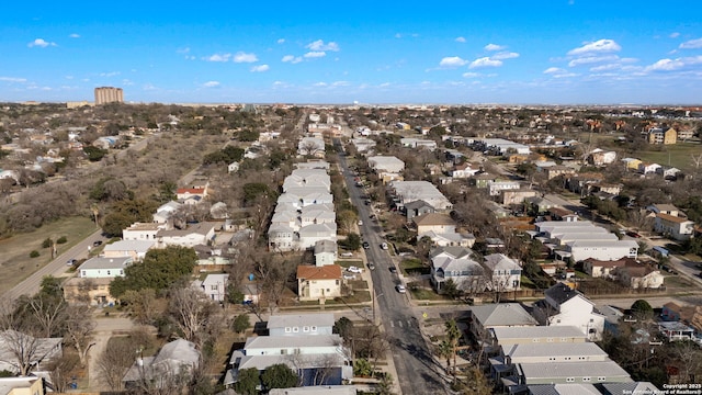 bird's eye view featuring a residential view