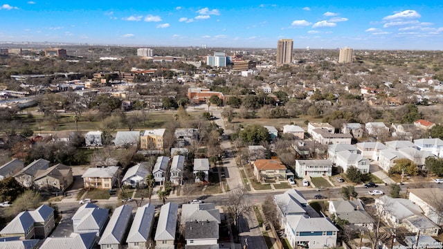 drone / aerial view with a residential view