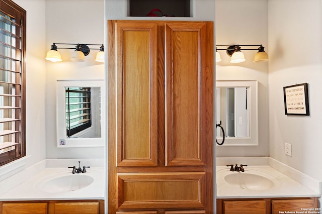 bathroom featuring vanity