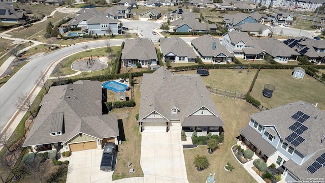 birds eye view of property featuring a residential view