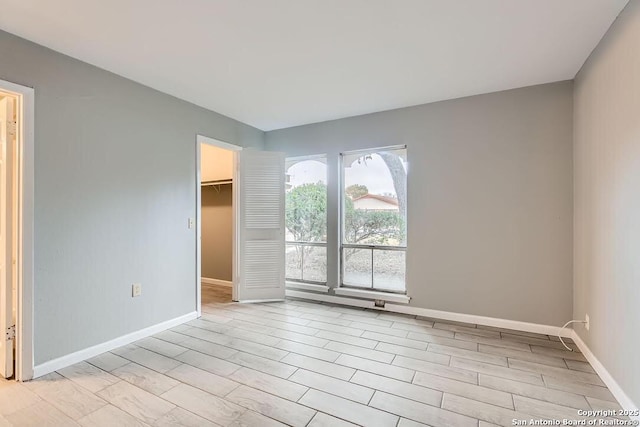 interior space with baseboards