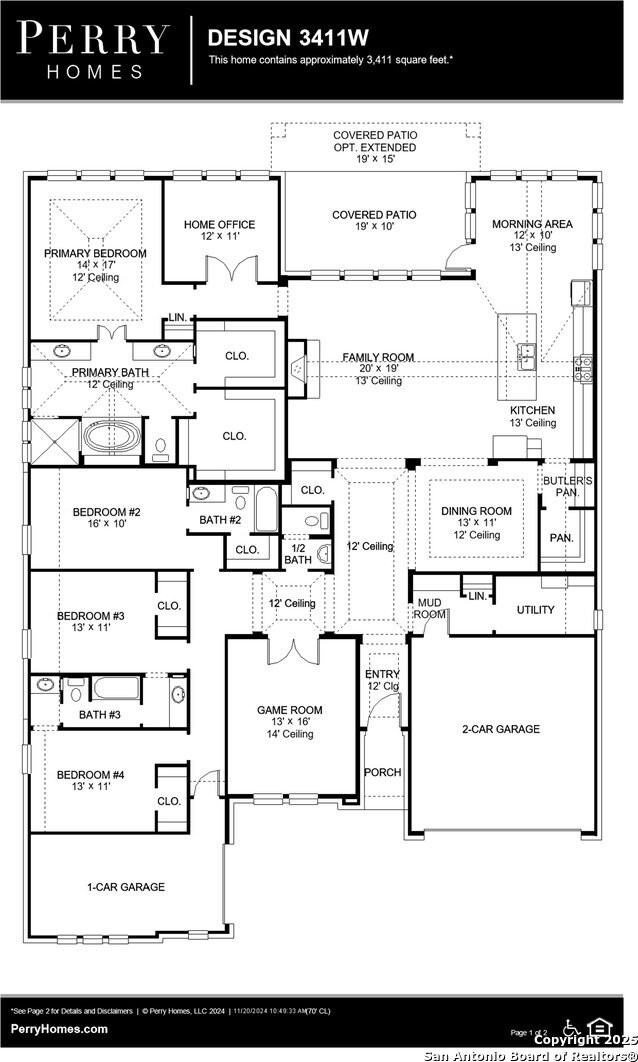 1412 Specie Crk, San Antonio, TX 78260 - plan