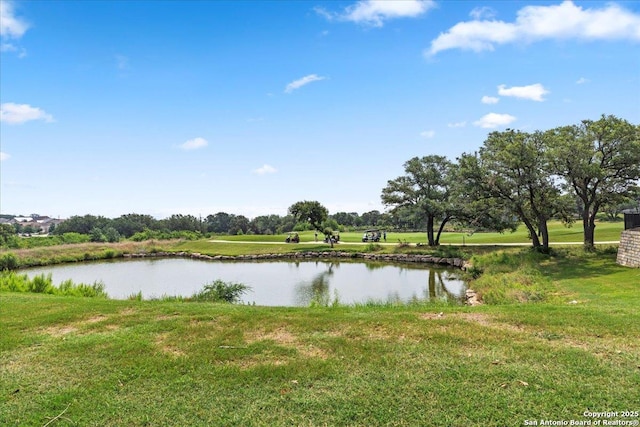 view of water feature