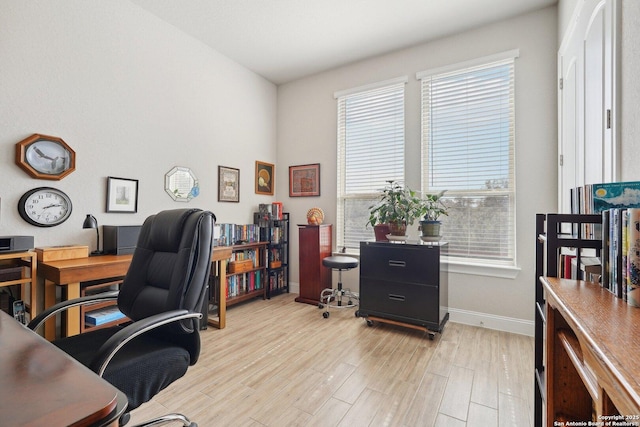 12519 Upton Park, San Antonio, TX 78253 - office area with baseboards and wood finished floors