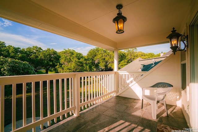 view of balcony