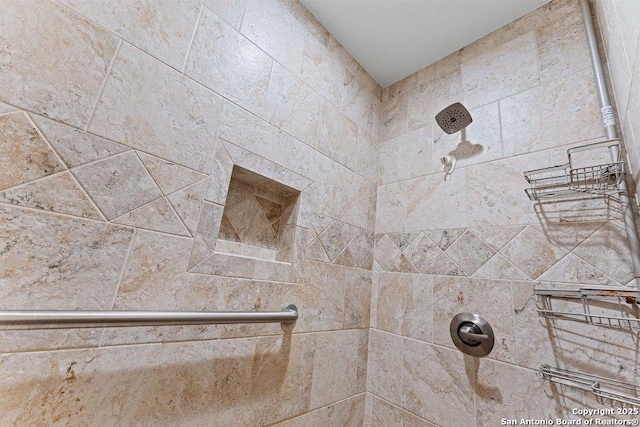 details with tiled shower