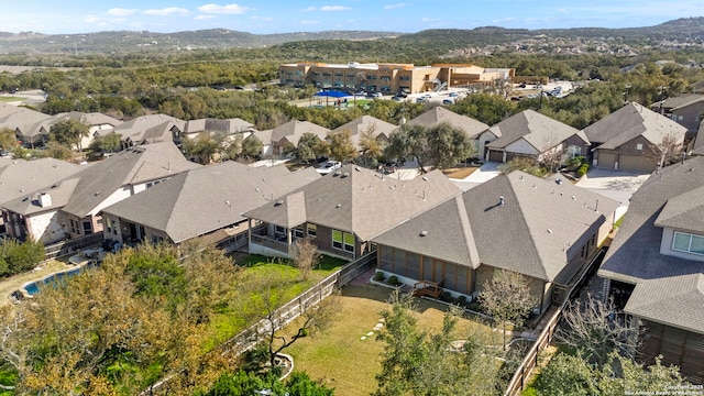 aerial view featuring a residential view