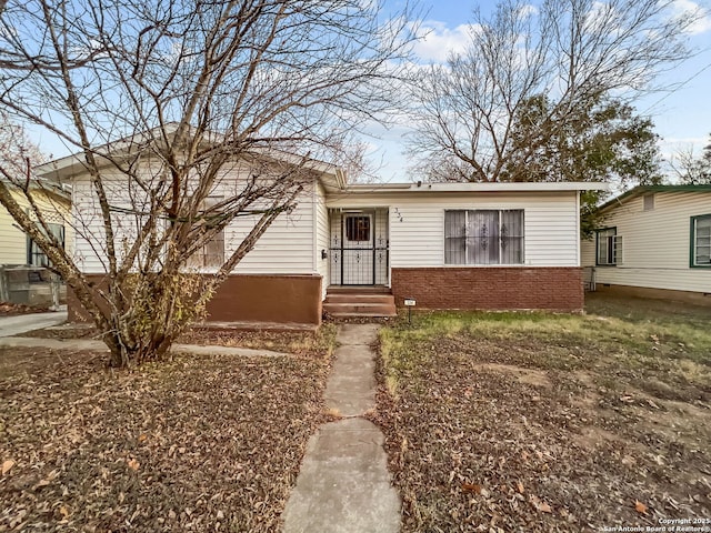 view of front of property with brick siding