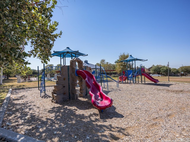 view of community jungle gym