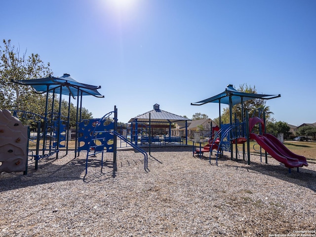 view of community jungle gym