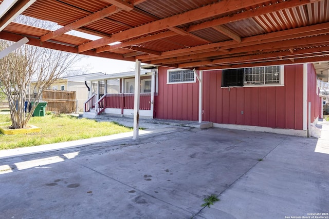 view of patio / terrace with fence