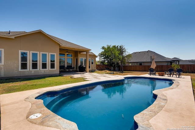 3234 Lilly Flower, San Antonio, TX 78253 - view of swimming pool with a fenced in pool, a patio area, and a fenced backyard