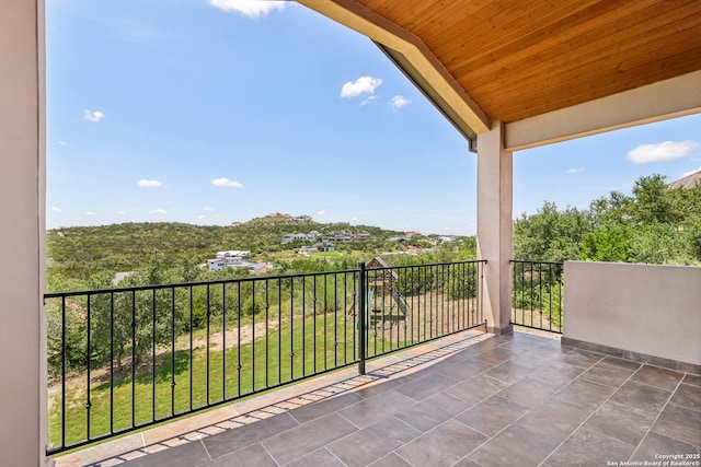 view of balcony