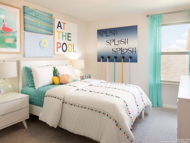 bedroom with carpet flooring