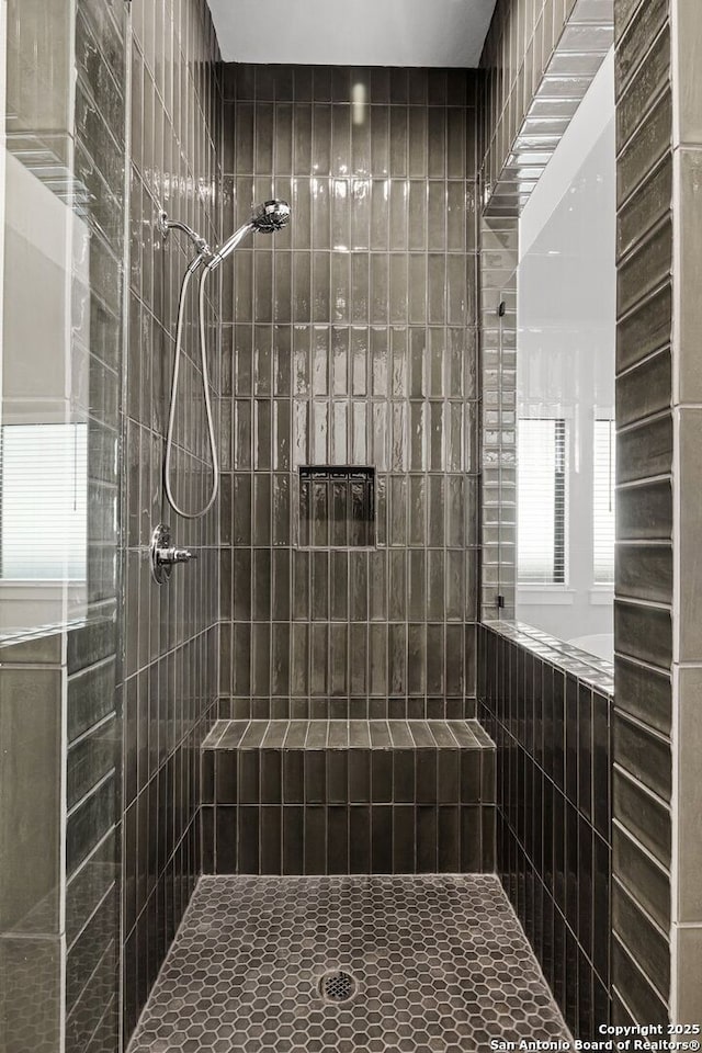 bathroom with walk in shower