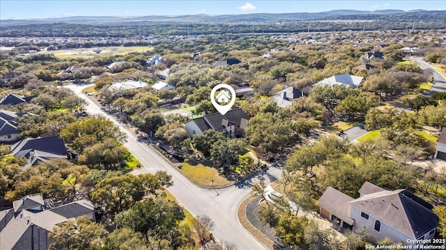 bird's eye view featuring a residential view