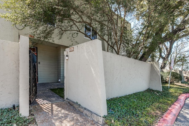 view of property exterior featuring stucco siding