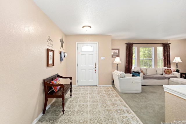 entrance foyer featuring baseboards