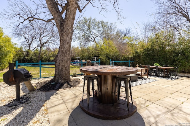 view of patio / terrace featuring outdoor dining area